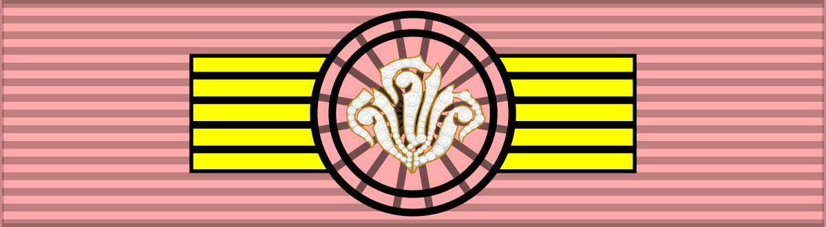 File:VHM Royal Order of the Crown of Vishwamitra - Grand Cordon ribbon ...