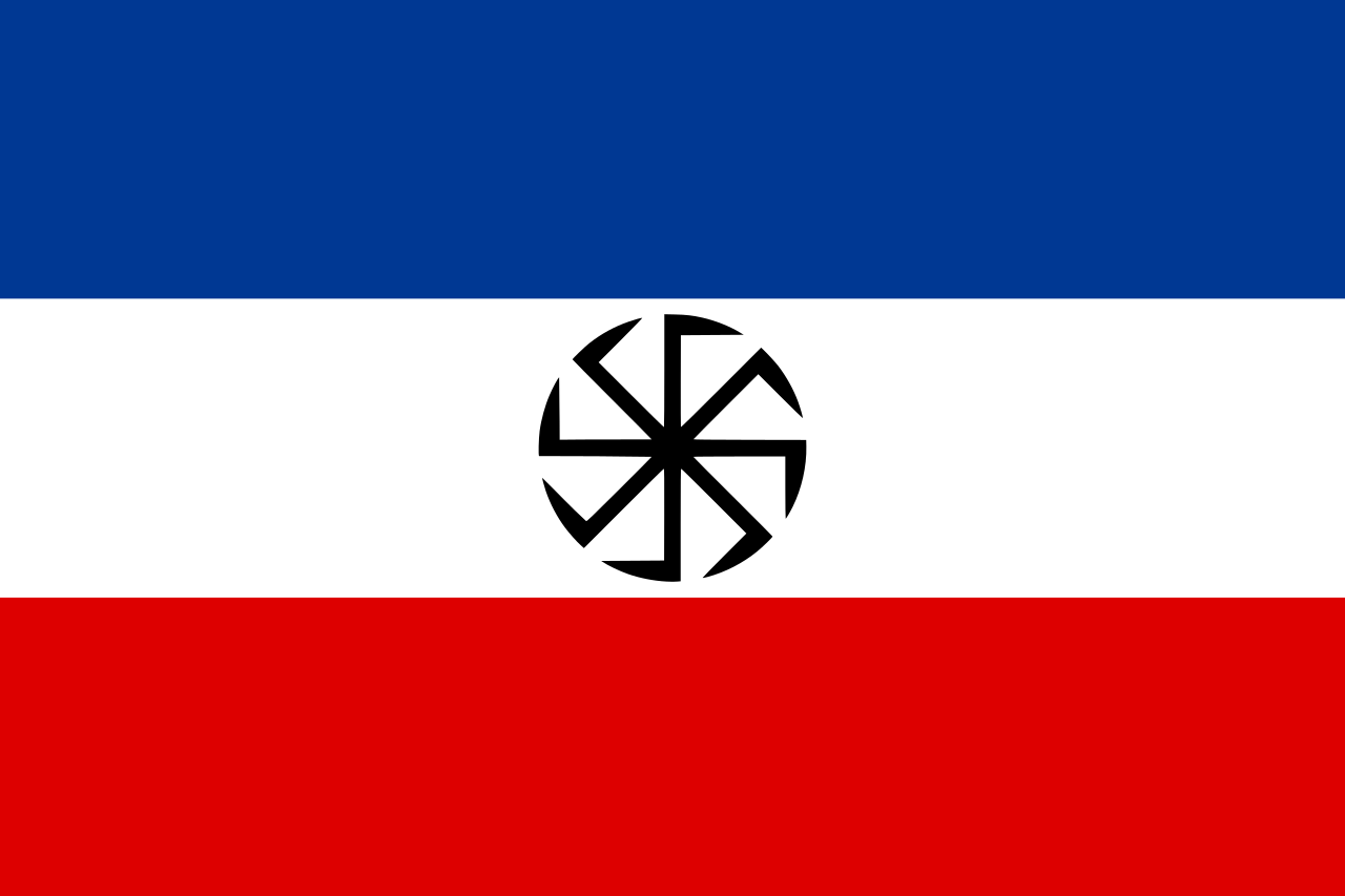 File:Pan Slavic flag with Kolovrat (Alternative).svg - MicroWiki