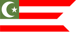 Flag of Democratic People's Republic of RuandamanRepublik Rakyat Demokratik Ruandaman (Indonesian)
