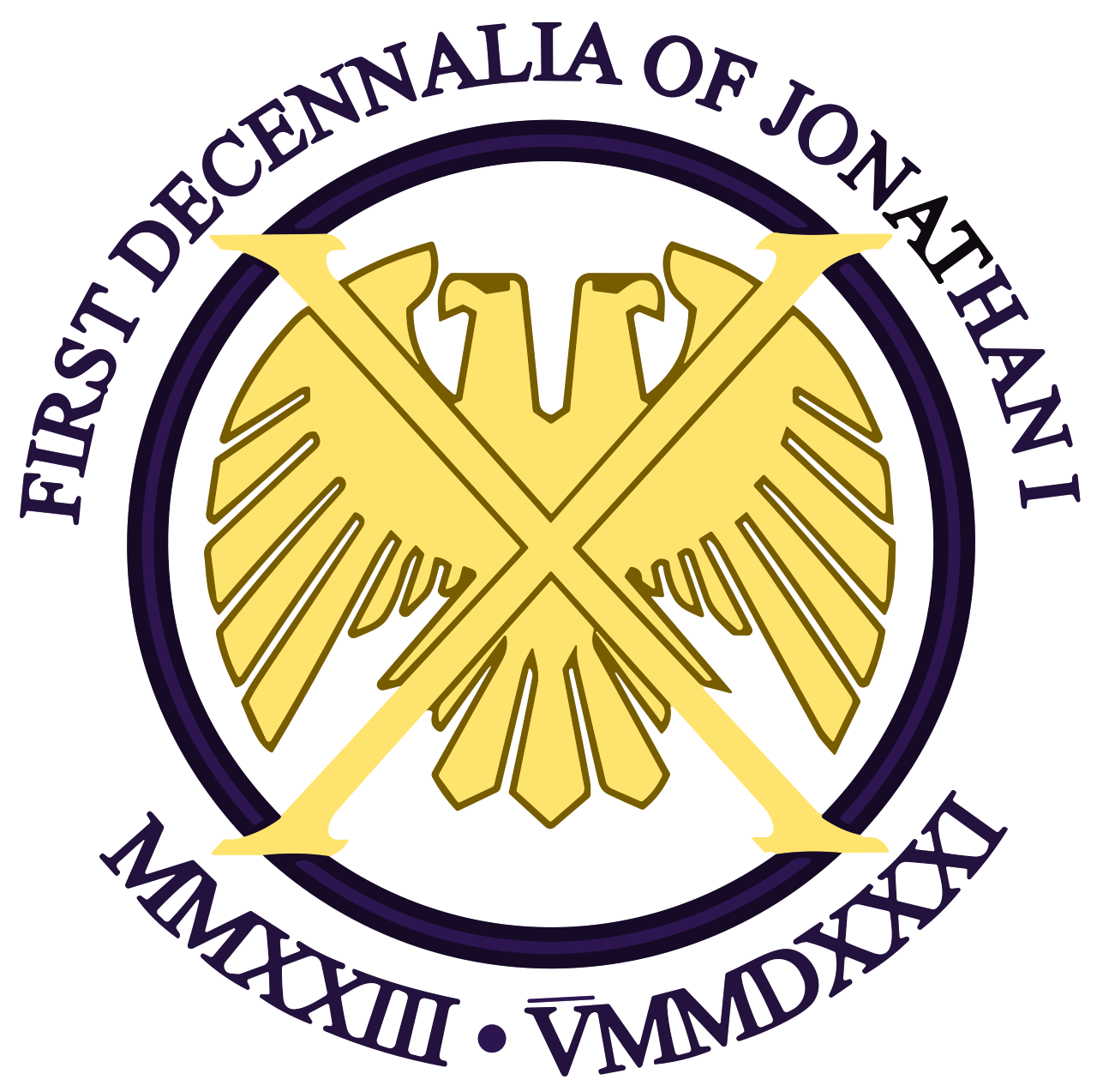 File:Logo of the Imperial Decennalia of Jonathan I.svg - MicroWiki