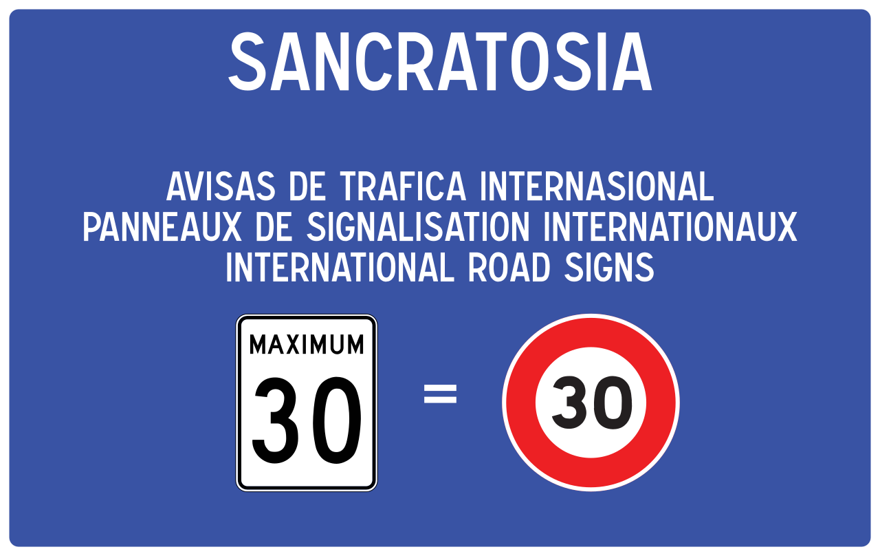 Road signs in Sancratosia - MicroWiki