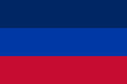 Flag of Republic of SvyatoyРеспублика Святой (Russian) / Рецпіблікь Святой (Svyatoyan) / Республіка Свіатоя (Ukrainian)