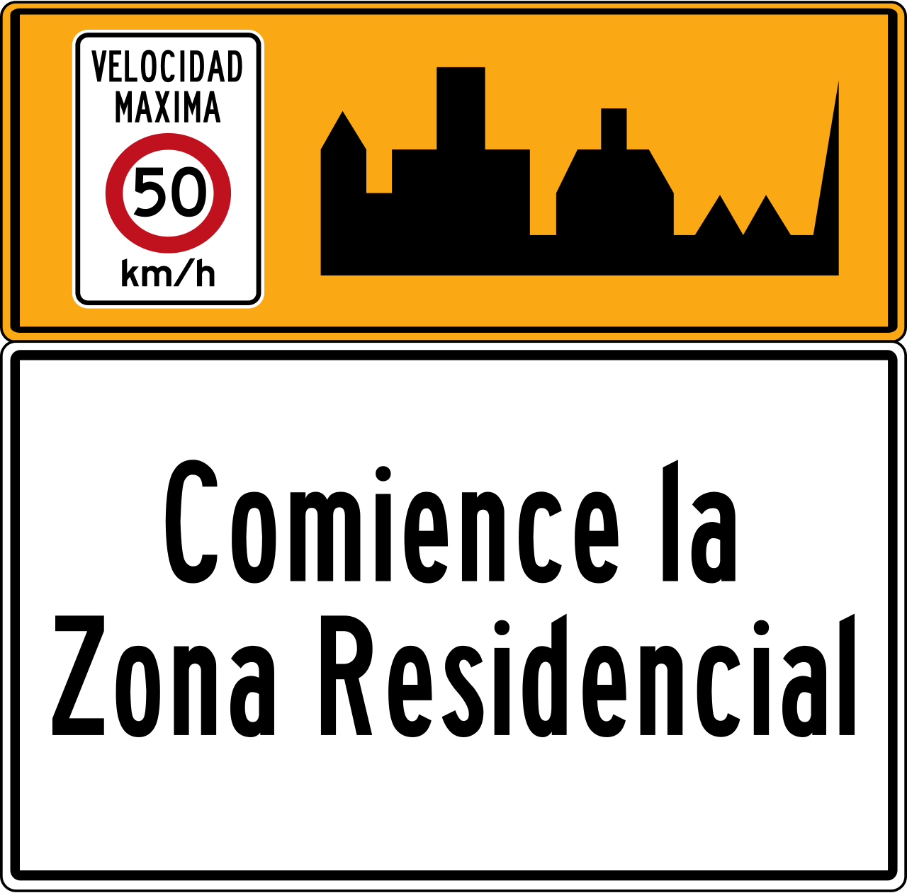 File:Paloman Highway sign Begin residential zone.svg - MicroWiki