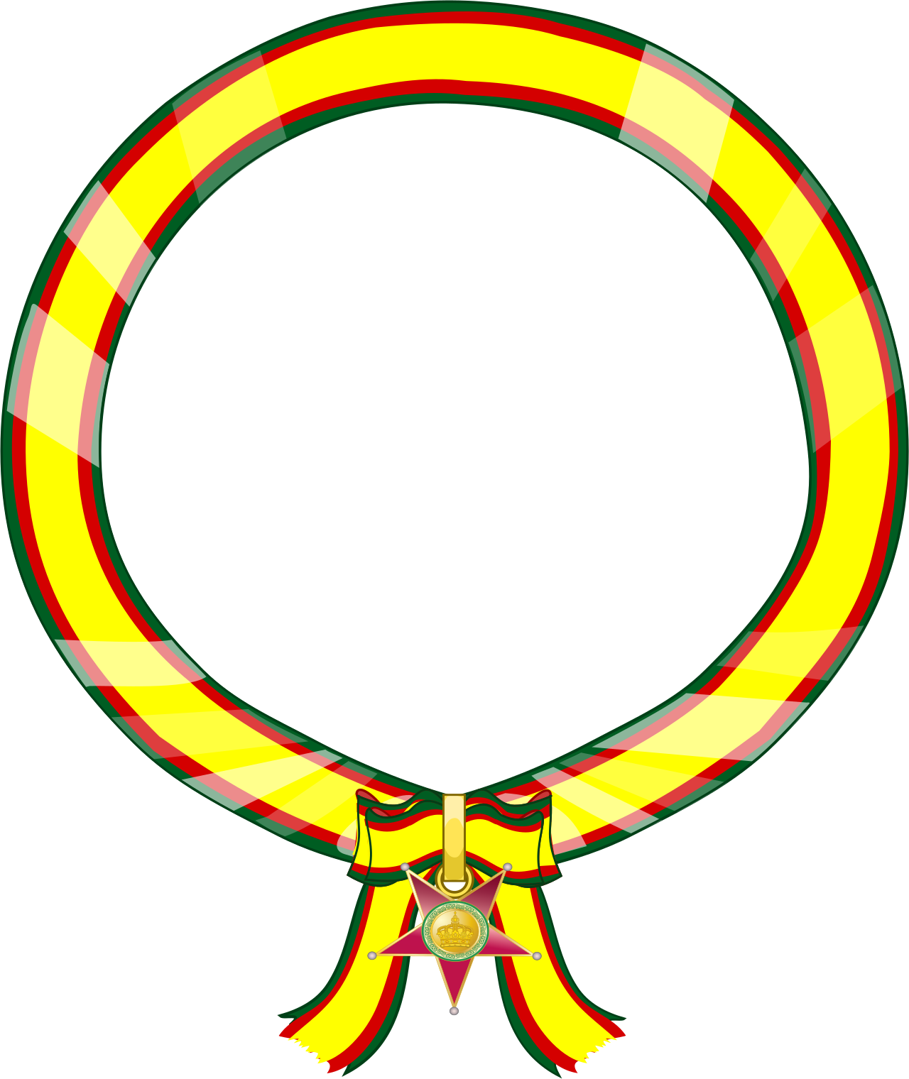 File:Riband of the Order of Loyalty to the Royal Family of Vishwamitra ...